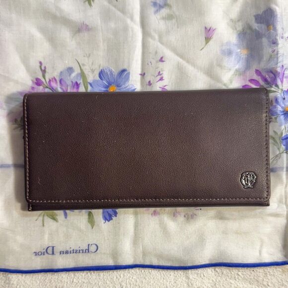 Gold Pfeil Brown Leather Long Wallet – Pre-Owned, Good Condition - Picture 1 of 5